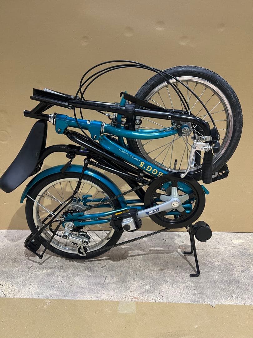 名古屋市内お届け無料手渡し希望EGG'S製の折りたたみ自転車 自転車 青