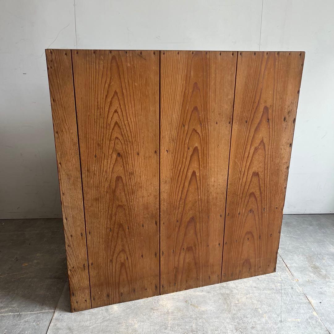 アンティーク ガラス 戸棚 キャビネット 飾り棚 昭和レトロ 無垢材 z499