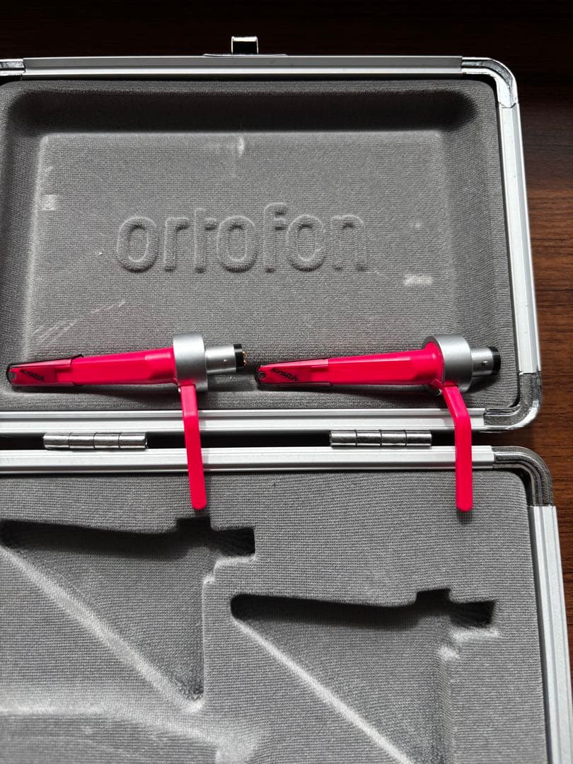 ortofon レコードカートリッジ 2個セット ピンク ケース付き