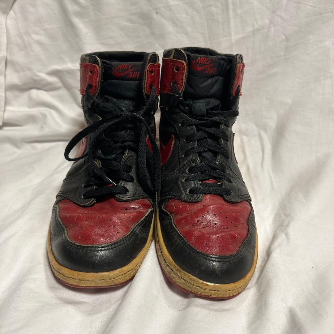 85年AJ1オリジナル黒赤(サイズ不明)