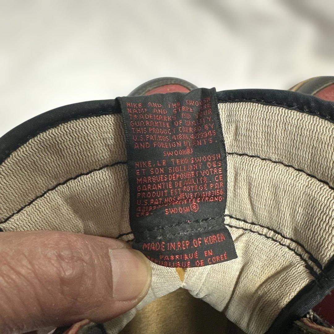 85年AJ1オリジナル黒赤(サイズ不明)