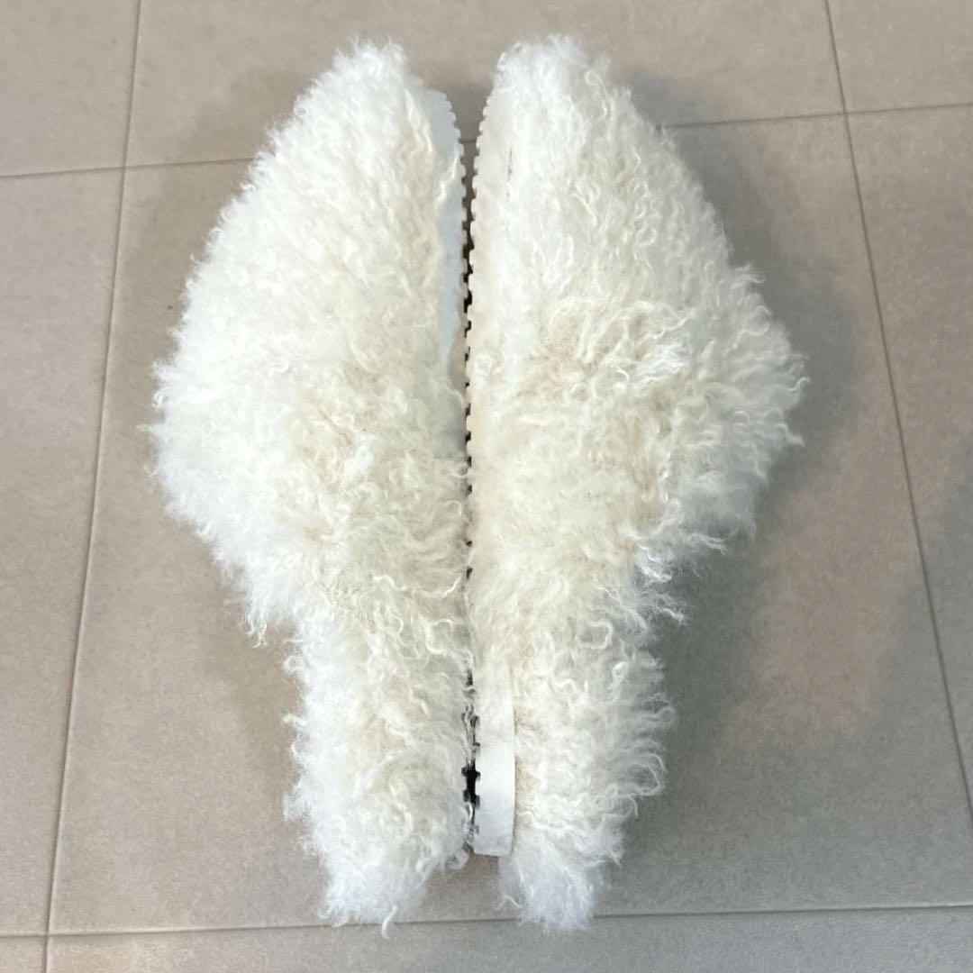 新品 ツルバイマリコオイカワ♡Hope ボリュームファー フラットサンダル 38