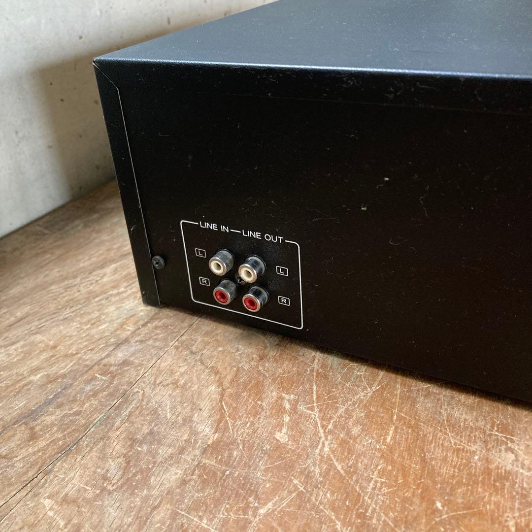 【動作OK】リモコン付き ダブルカセットデッキ　TEAC W-790R ダブカセ