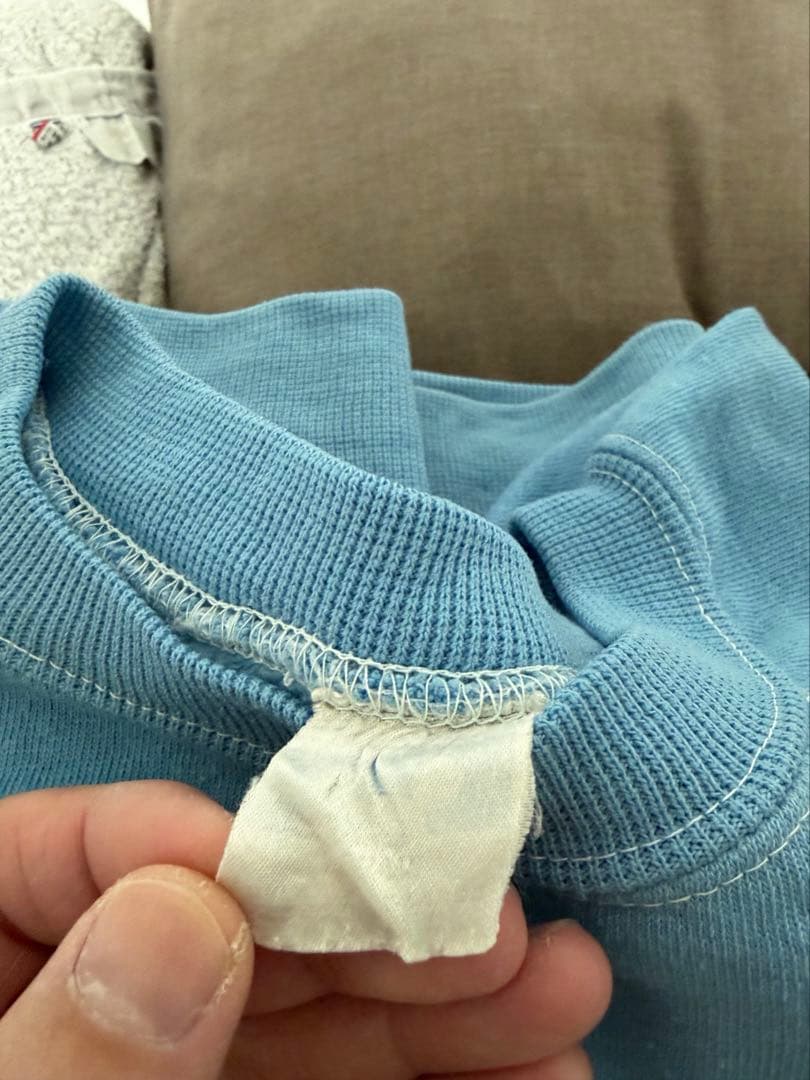 古着ヴィンテージディズニー　ミッキー　スウェット　水色　レディース