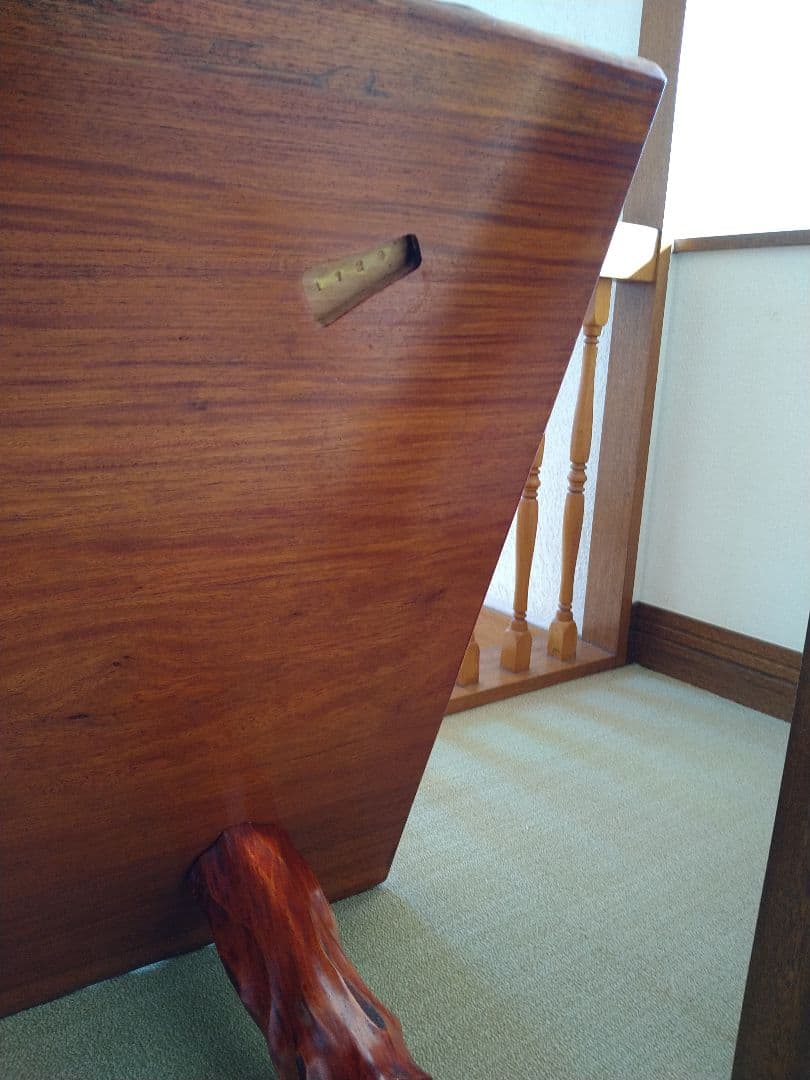 高級 純和風 座敷机 座卓 天然木 無垢材 一枚板 レトロ アンティーク