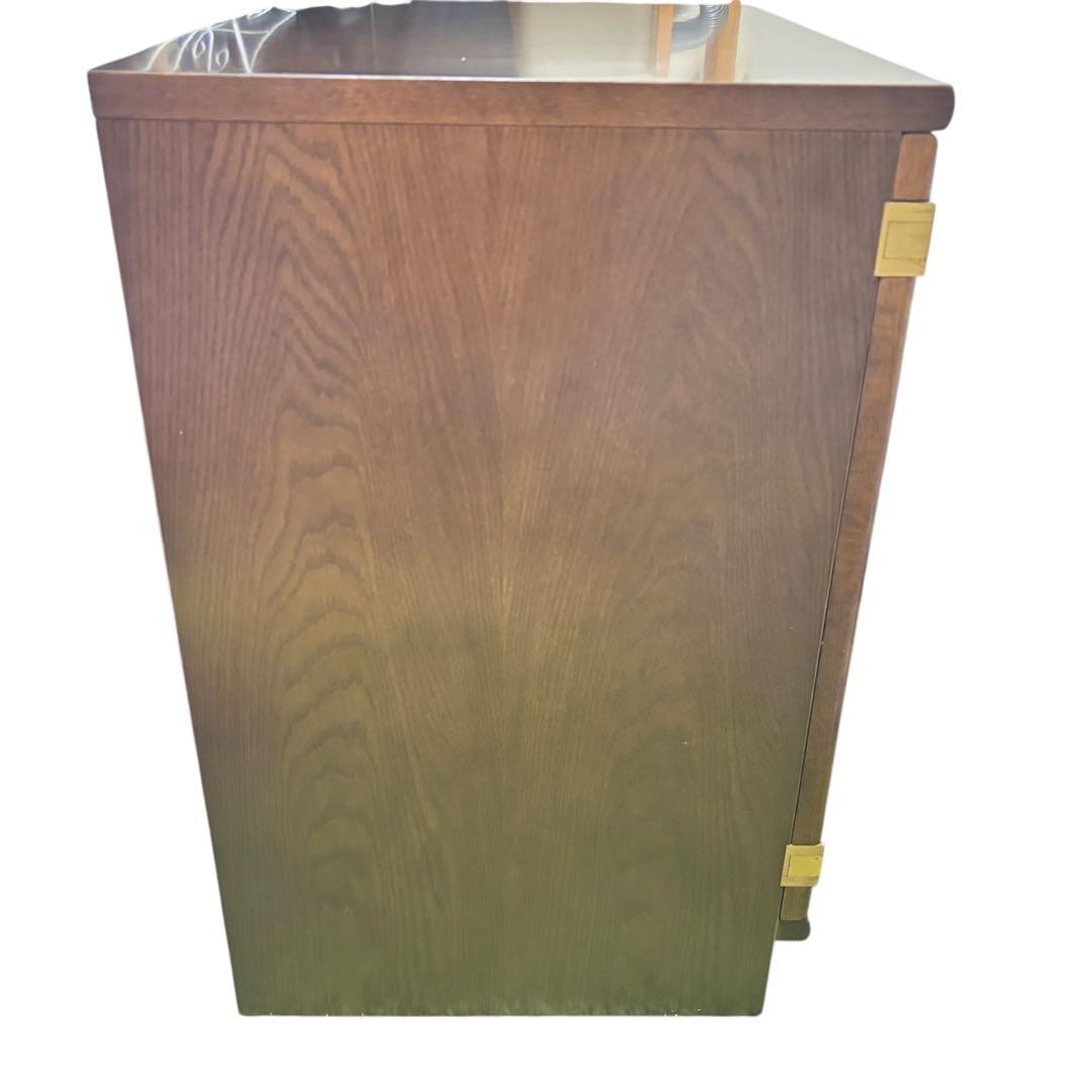 カリモク karimoku 木製キャビネット ガラス扉 収納棚 飾り棚 ブラウン