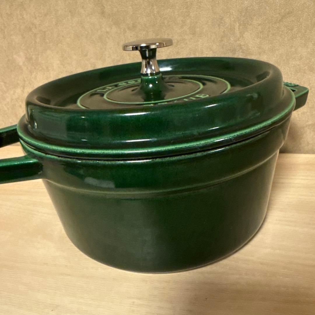 STAUB ピコ•ココット ラウンド 20cm【バジルグリーン】