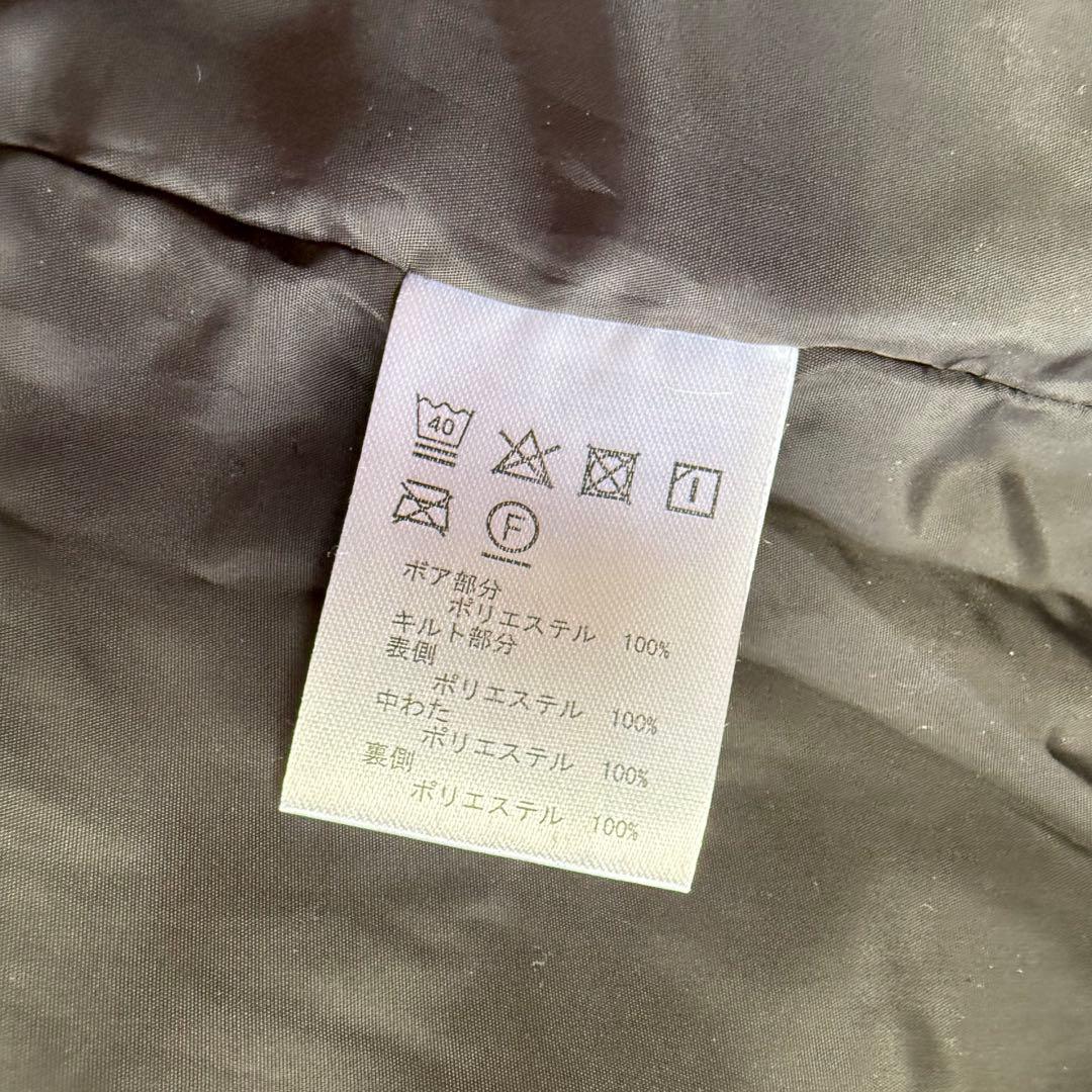 【フィラゴルフ】美品 ワンピース ボア キルティング ブラック L レディース