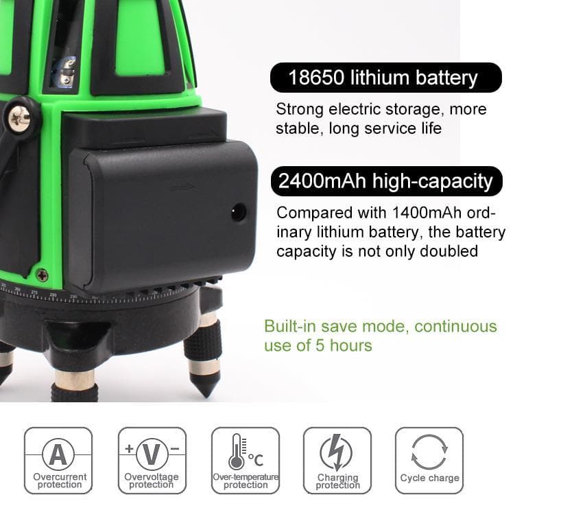 5ライン6点　グリーンレーザー墨出し器測定器水平器墨出し機水準器墨出器/高精度