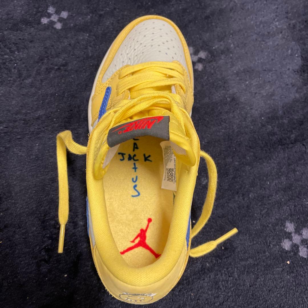 トラヴィススコット × ナイキ PS エアジョーダン1 ロー OG カナリー