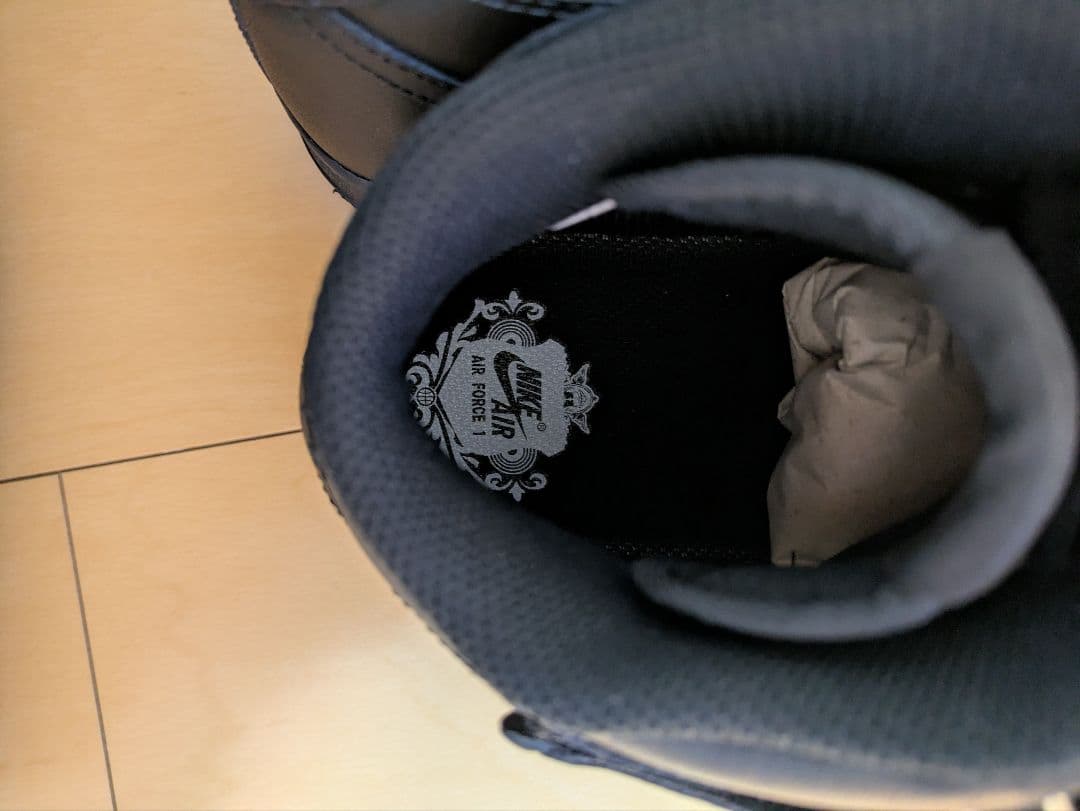 【新品！未使用】ナイキ　エアーフォースハイカット　ブラック　29cm