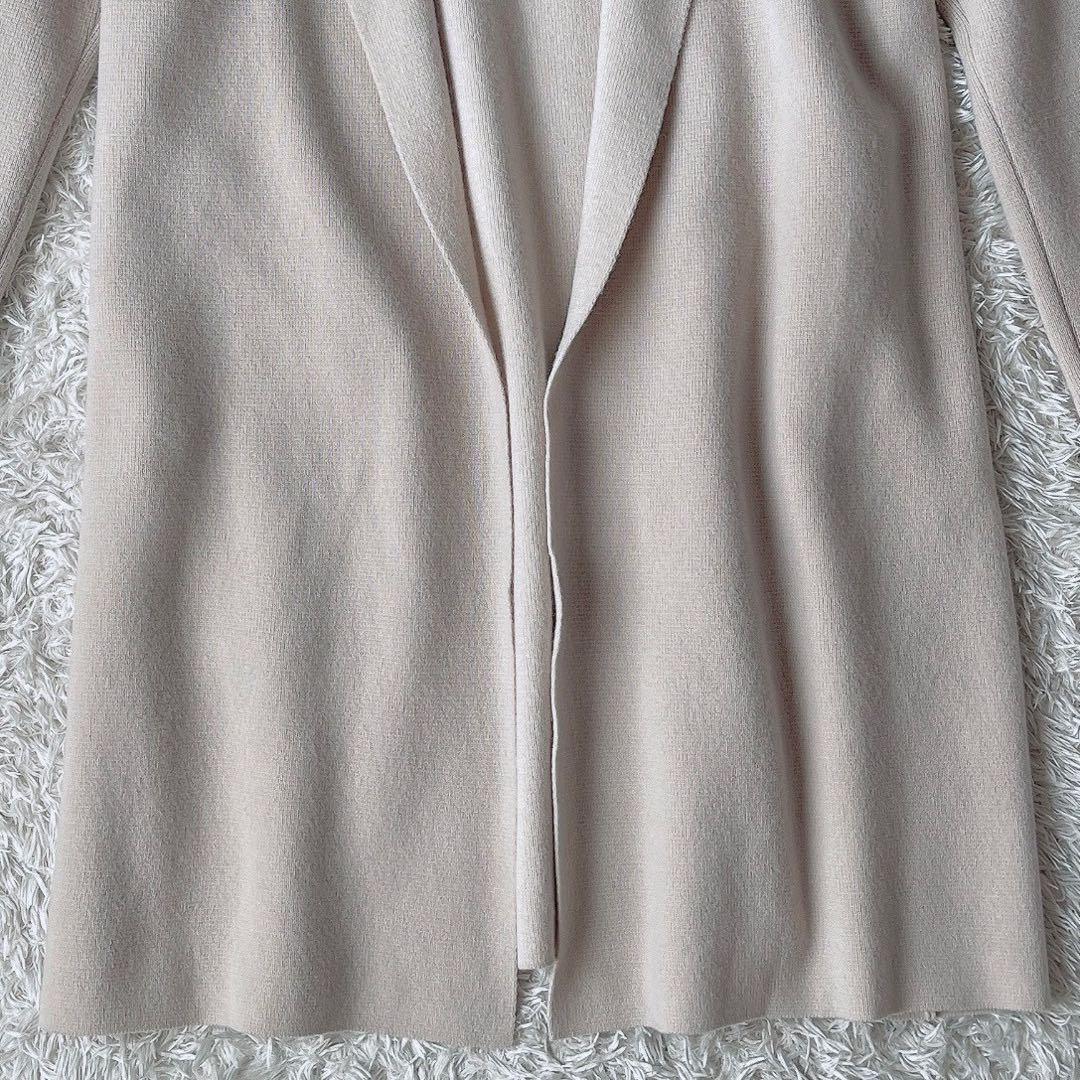 【美品】フォクシー ロングニットカーディガン アルページュ ベージュ