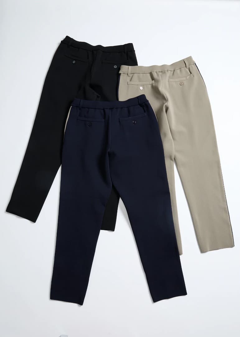 HERG1 【NEW】ミラノリブニットパンツ・メンズ 新品