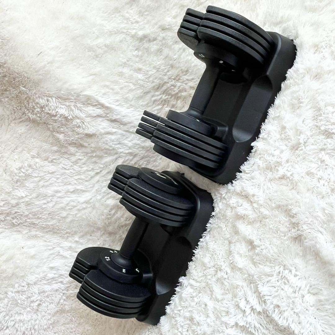 ✨良品✨MOJEER ダンベル　可変式アジャスタブルダンベル　2-12㎏×2個