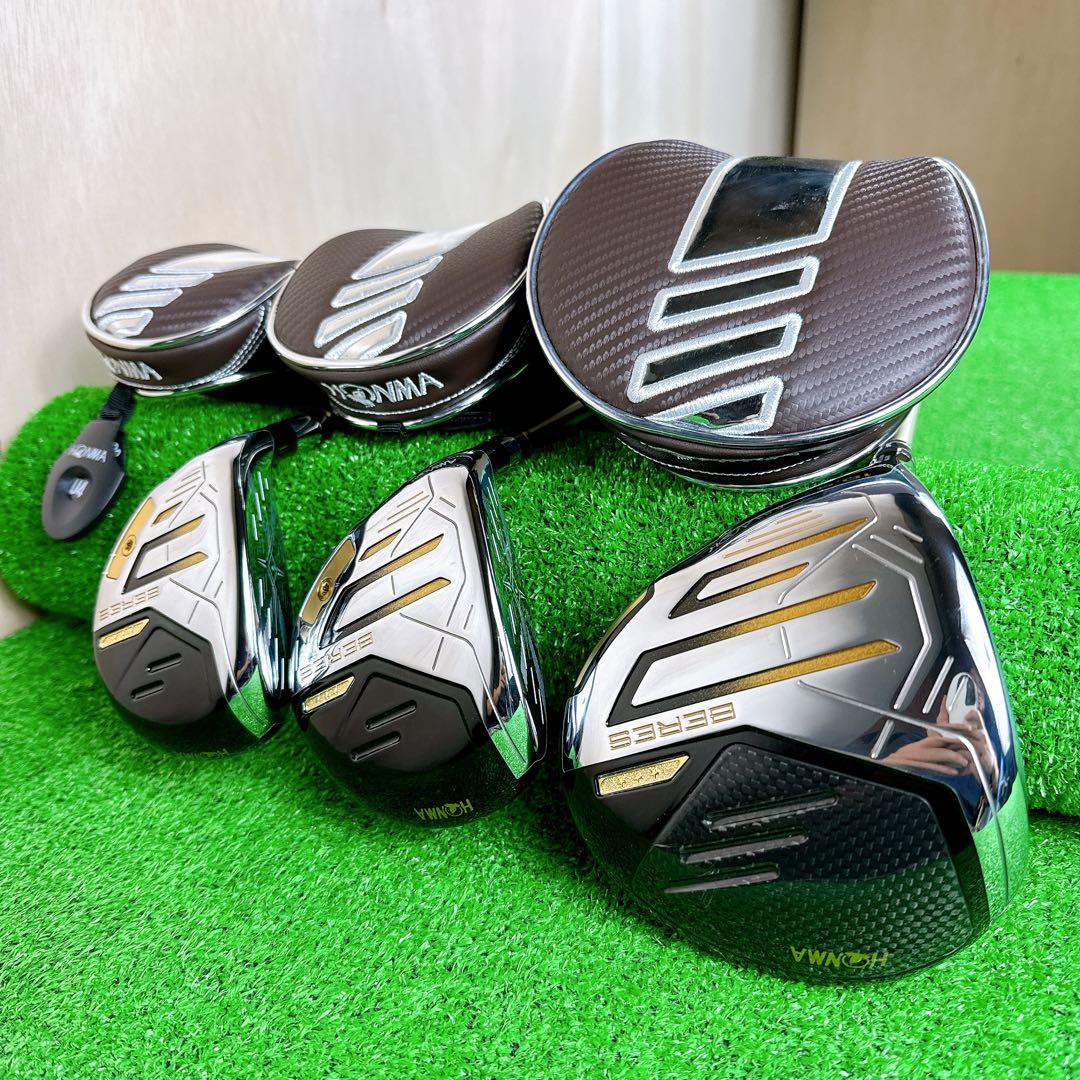 【レフティ】 HONMA BERES09 3S 1W 5W U22 3本 SR