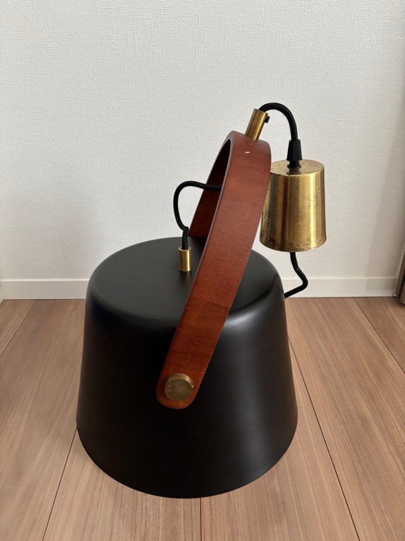 関家具　ヴィンテージ　レトロ　ペンダントライト　リフレクションコード　ブラック