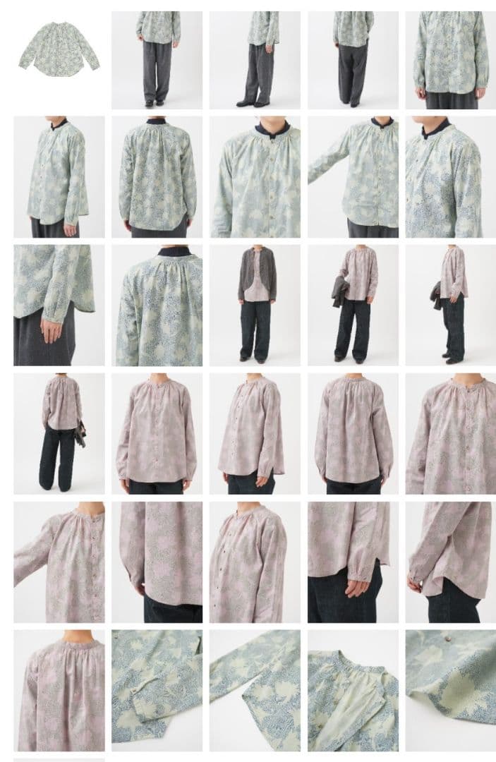 パラスパレス　2025FW 花柄シャツ