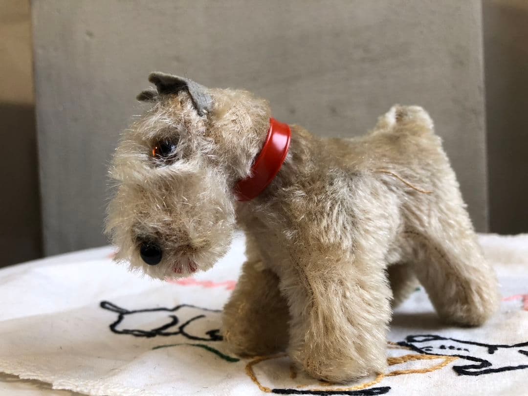 シュタイフ ミニシュナウザー犬Steiff Tessie Schnauzer