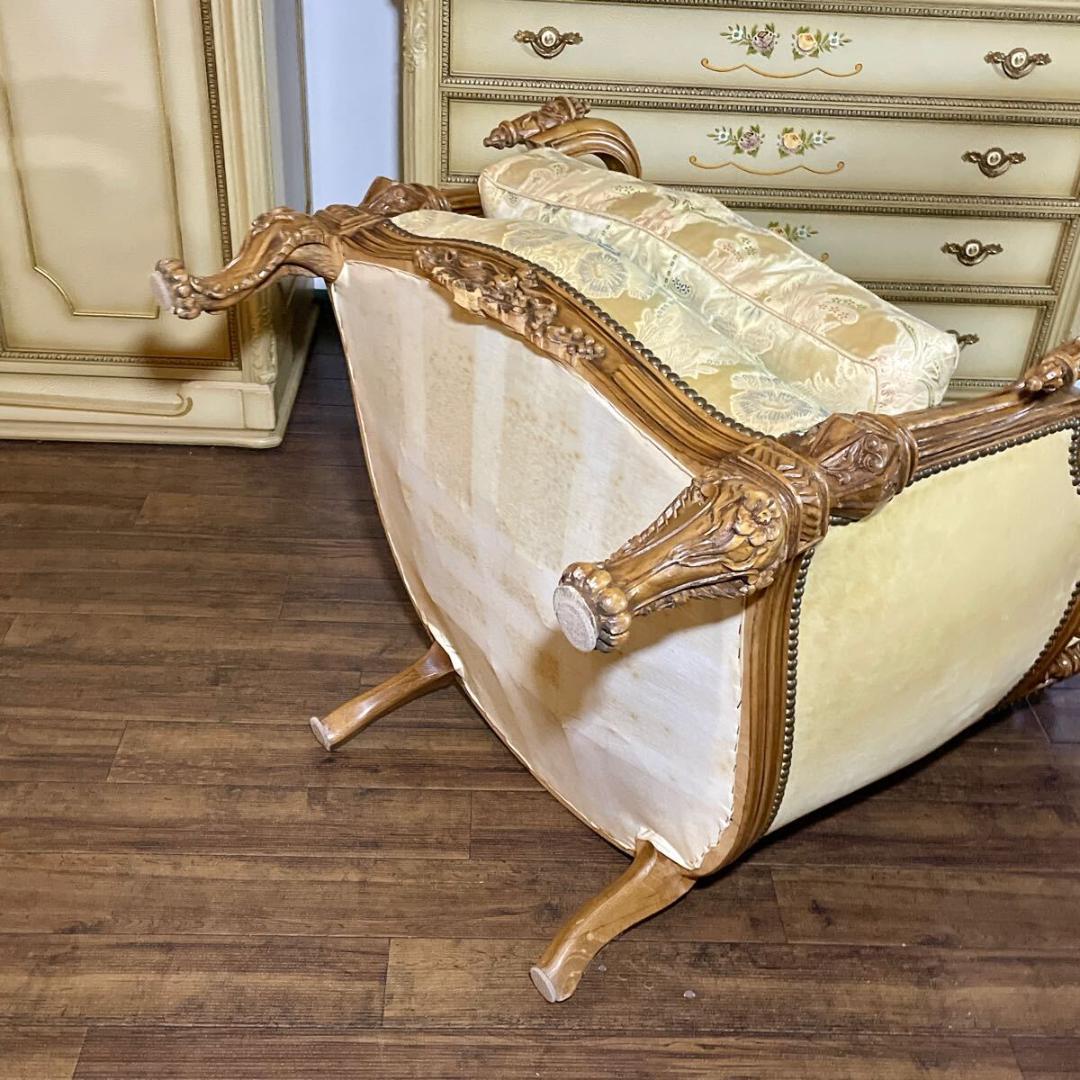 n3136r16 イタリア モビリセディア ネオクラシック シングルソファ 2脚