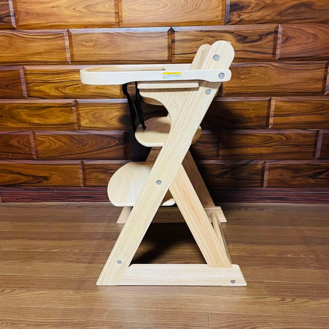✩極美品✩ カトージ プレミアムベビーチェア S ナチュラルウッド ハイチェア