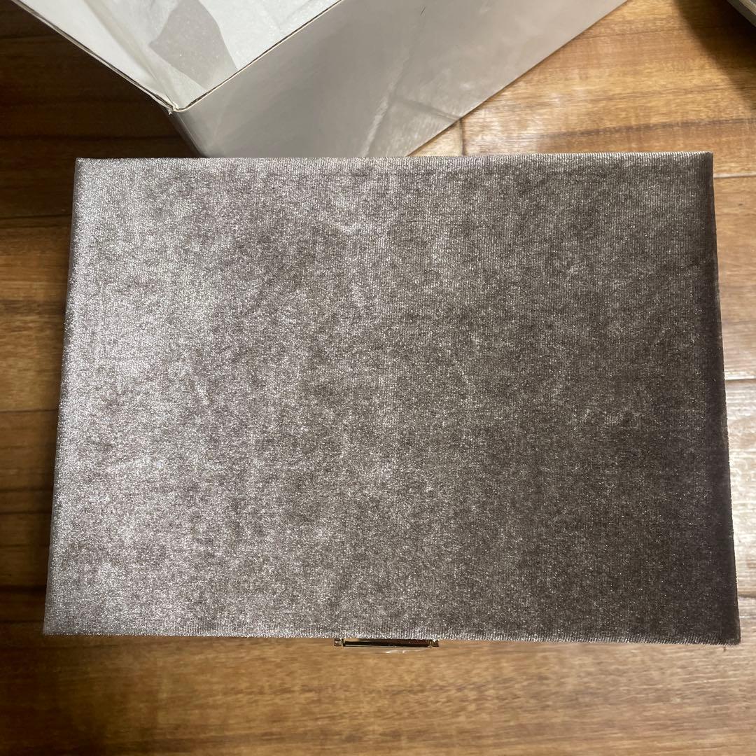 アクセサリーケース ブラウン シルバー