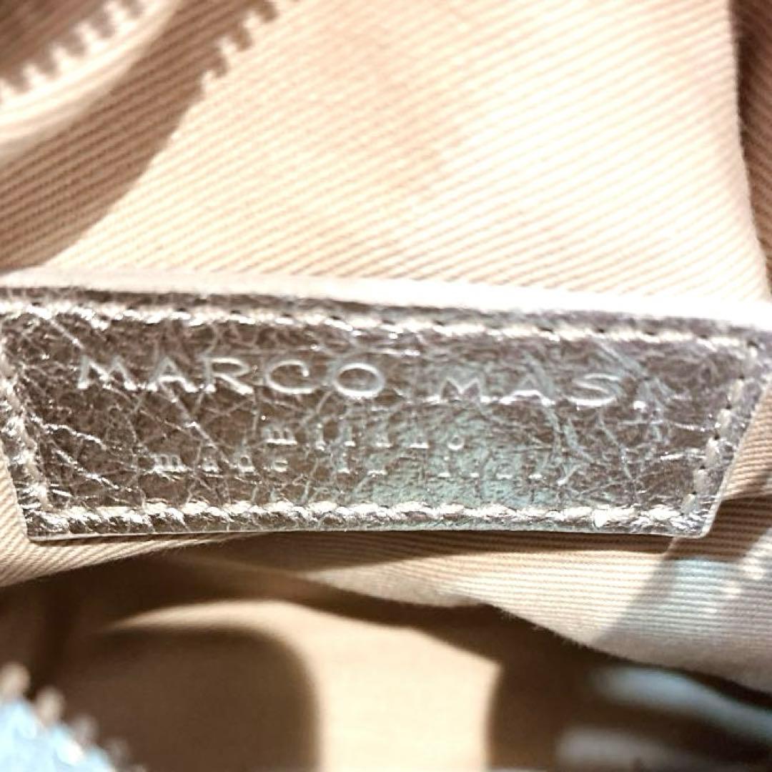 【極美品】MARCO MASI ショルダーバッグ　シルバー
