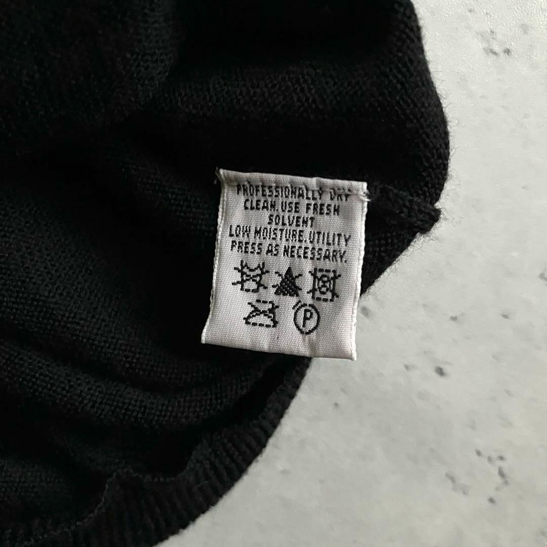 Eddie Bauer A.K.A ウール ニットポロ 香港製 ブラック