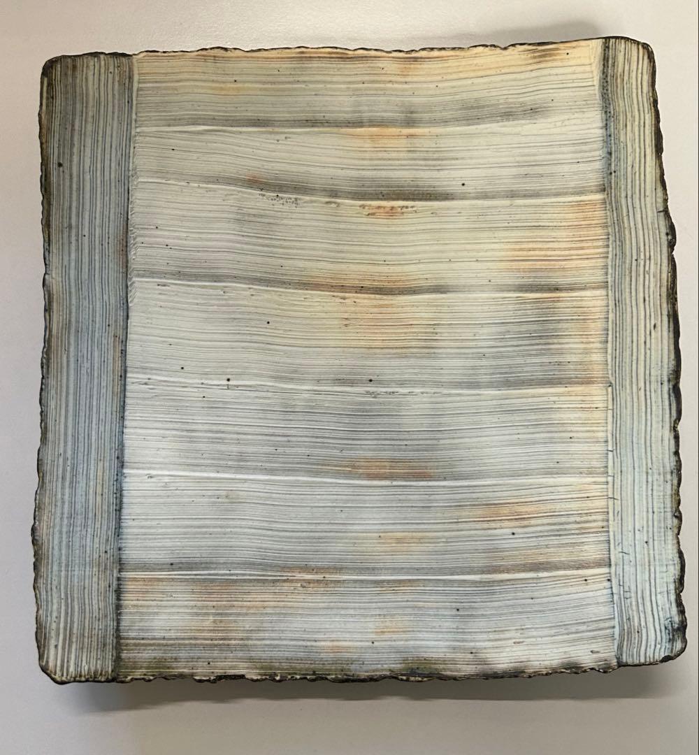 ココチ舎 Cocochiya（市野雅利）　角皿2枚組 インディゴ24cm 丹波焼