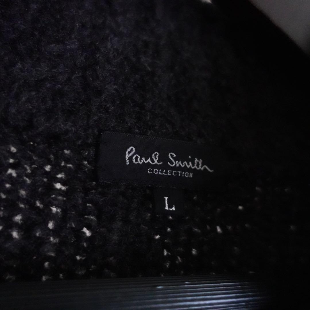 【極美品】Paul Smith ウールナイロンパイル　ドライバーズニット　グレー