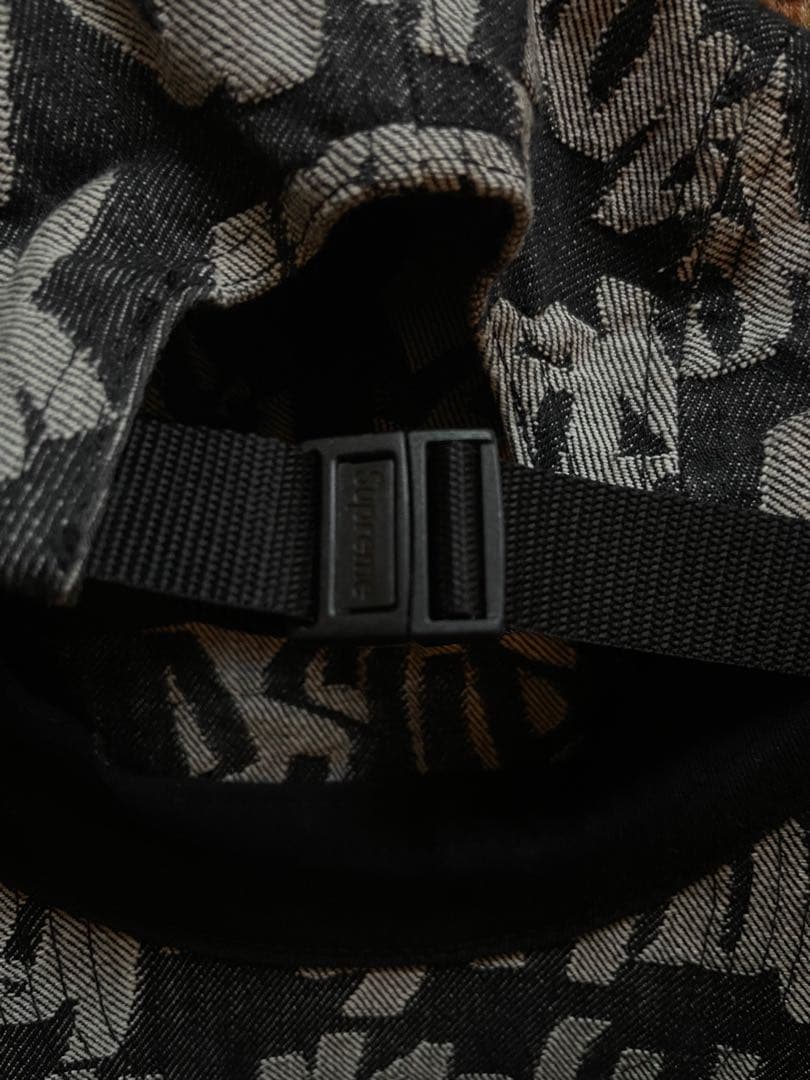 帽子 supreme Fat Tip Jacquard Denim Camp Cap