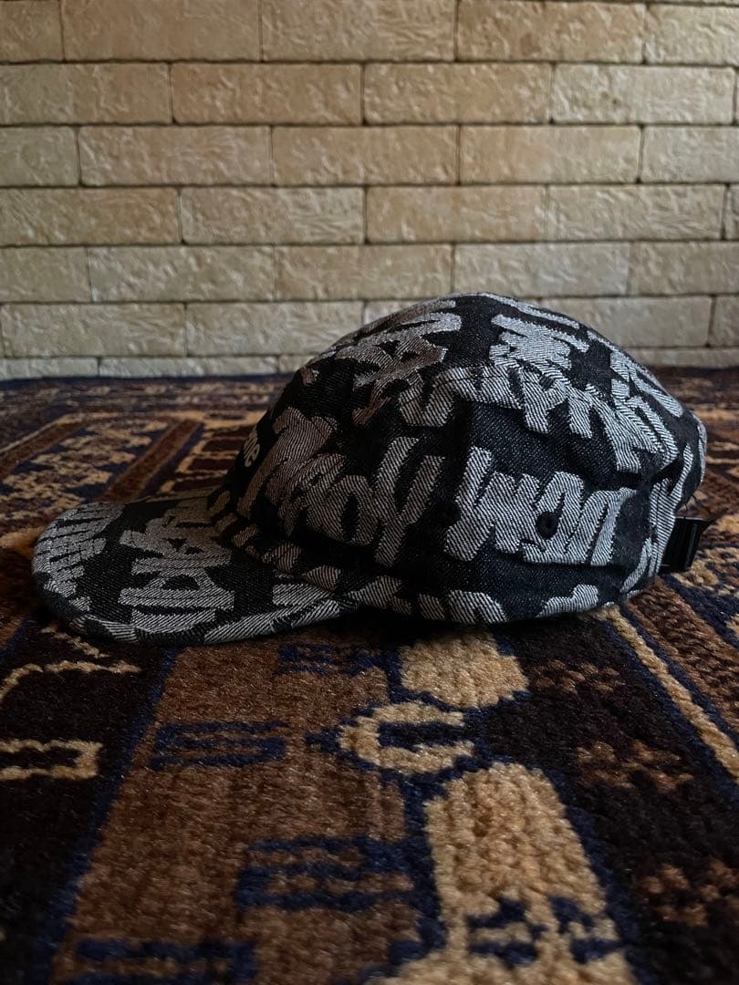 帽子 supreme Fat Tip Jacquard Denim Camp Cap