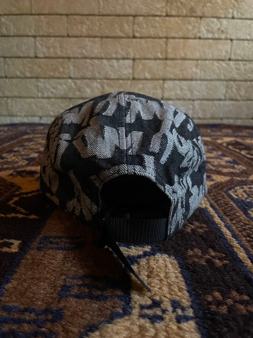 帽子 supreme Fat Tip Jacquard Denim Camp Cap