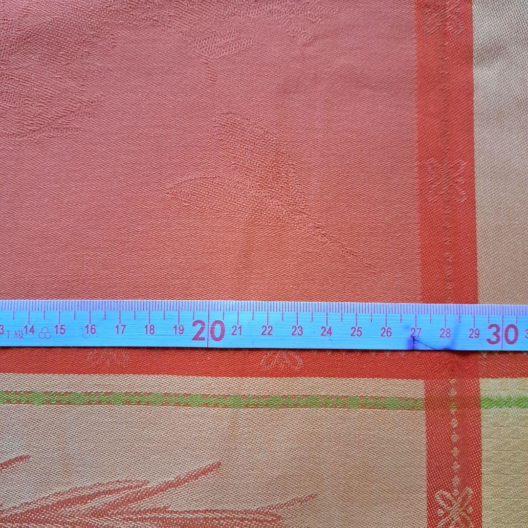 【le jacquard francais 】花柄テーブルクロス オレンジ