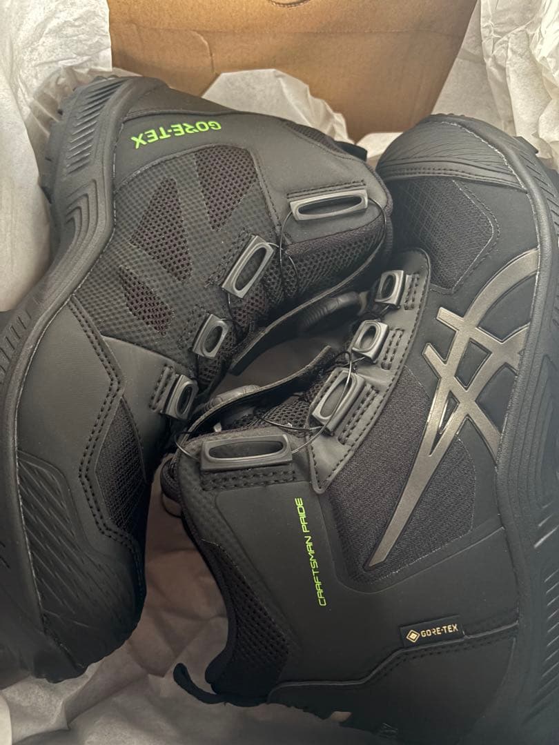 サ*ン様 ASICS ウィンジョブ BOA CP604 ブラックxガンメタル 2