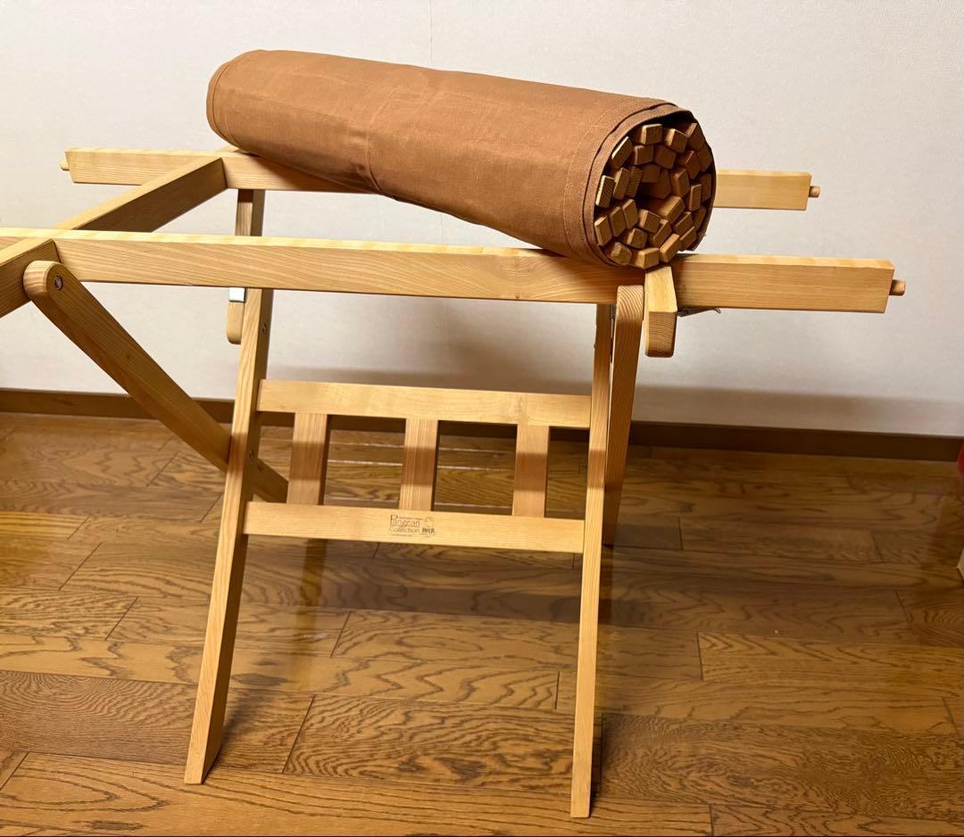 バイヤー　BYER 天然木製　ロールトップテーブル　★新品★ダルトンクロス付