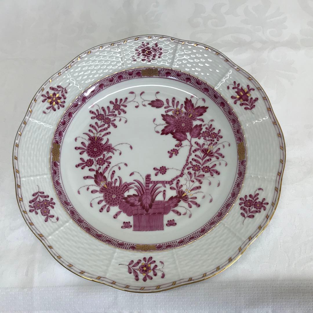 ヘレンド新品インドの華　プレート　25cm 1枚