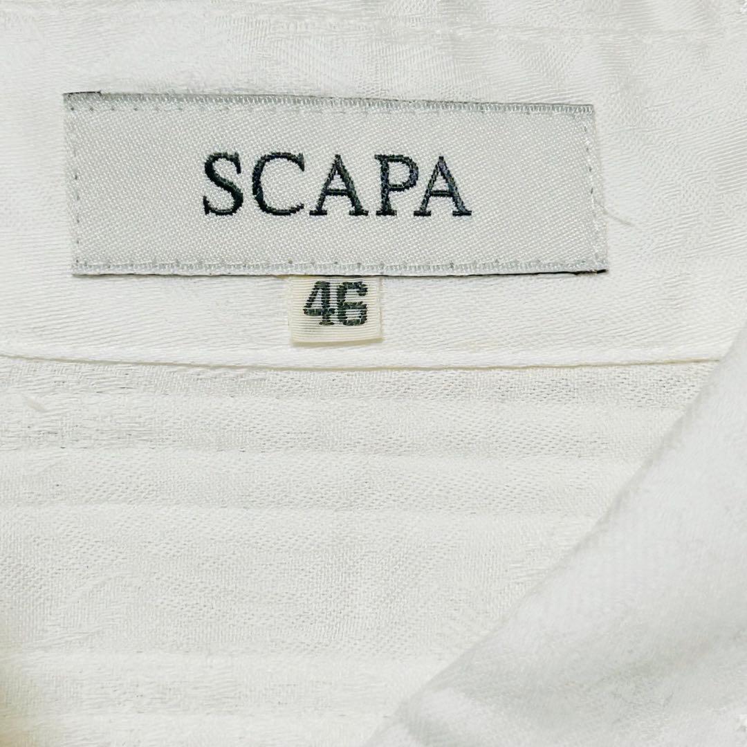 新品タグ付き サイズ44 SCAPA 総刺繍 ピンタック レースブラウス