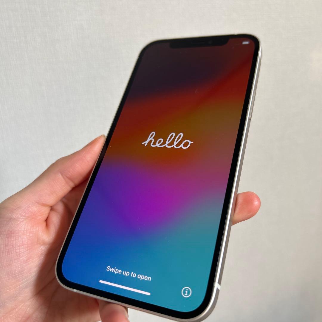 【美品】Apple iphone12 128GB ホワイト 付属品/箱あり