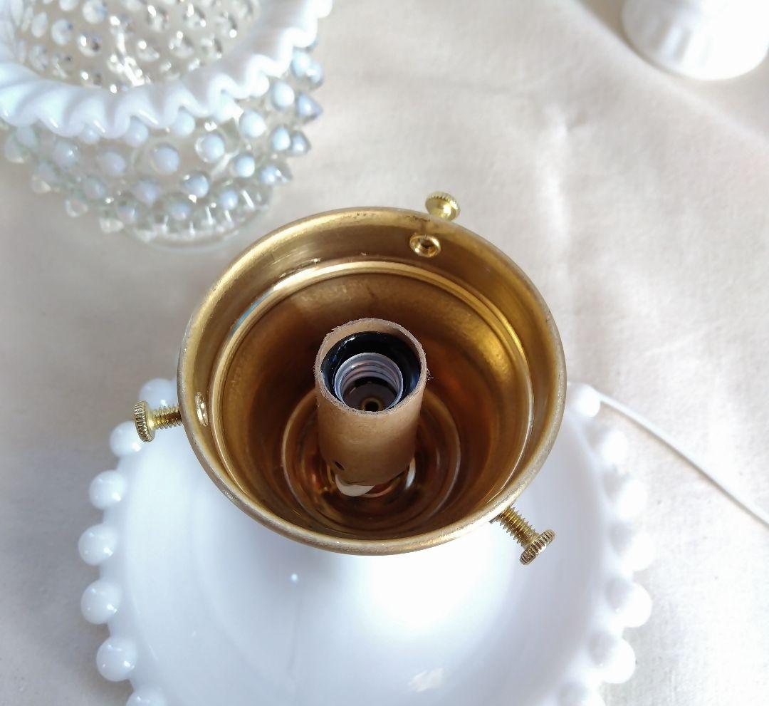 美 フェントン フレンチオパールセント クリンプシェードランプ