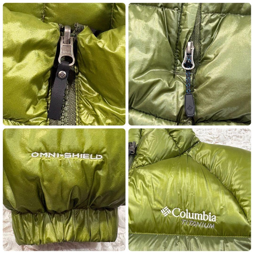 Columbia TITANIUMダウンジャケット オリーブグリーン　M