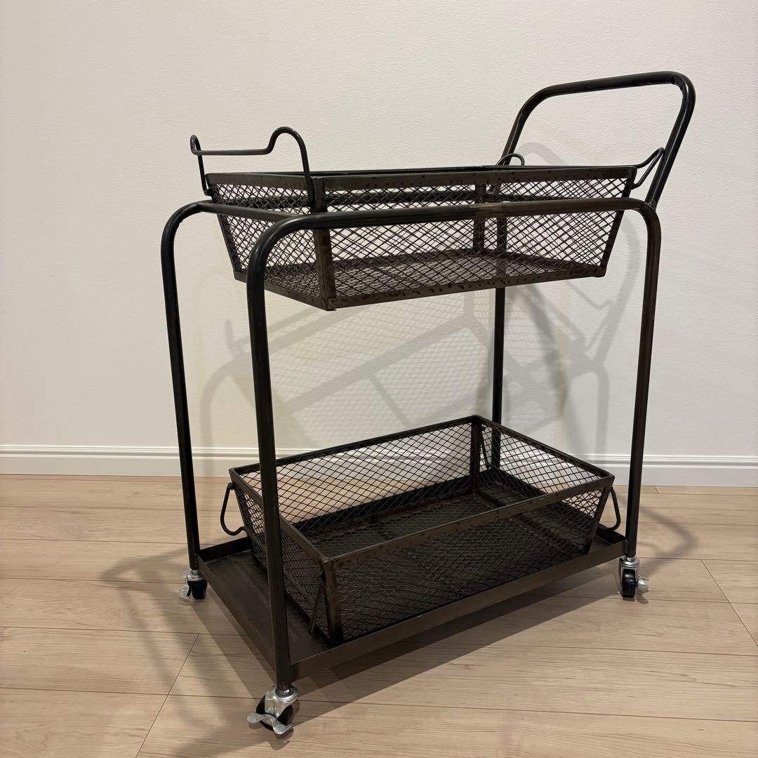 アンティーク調 レジカート/ディスプレイワゴン