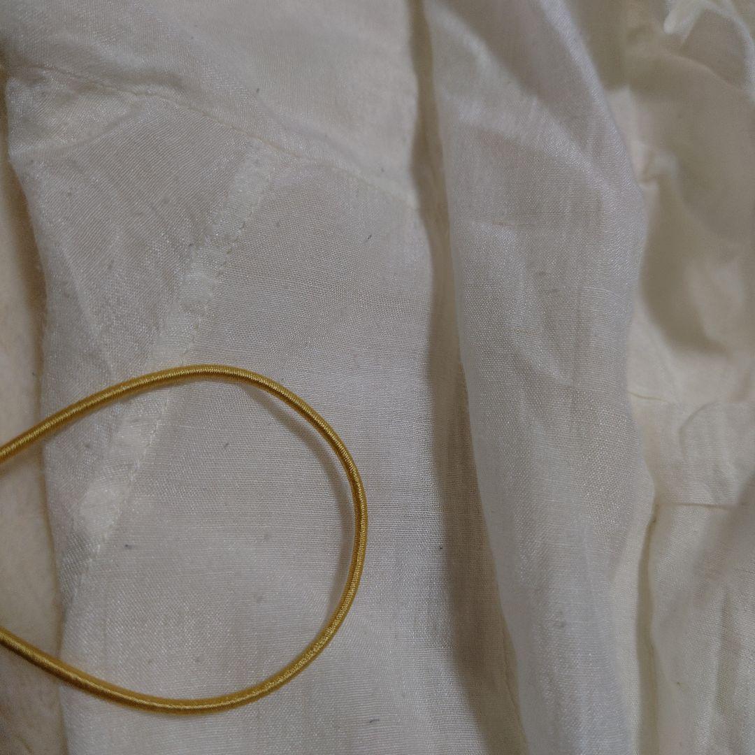 45rpm　タッサーカディのフリルブラウス　SIZE3　コットンシルク　シャツ