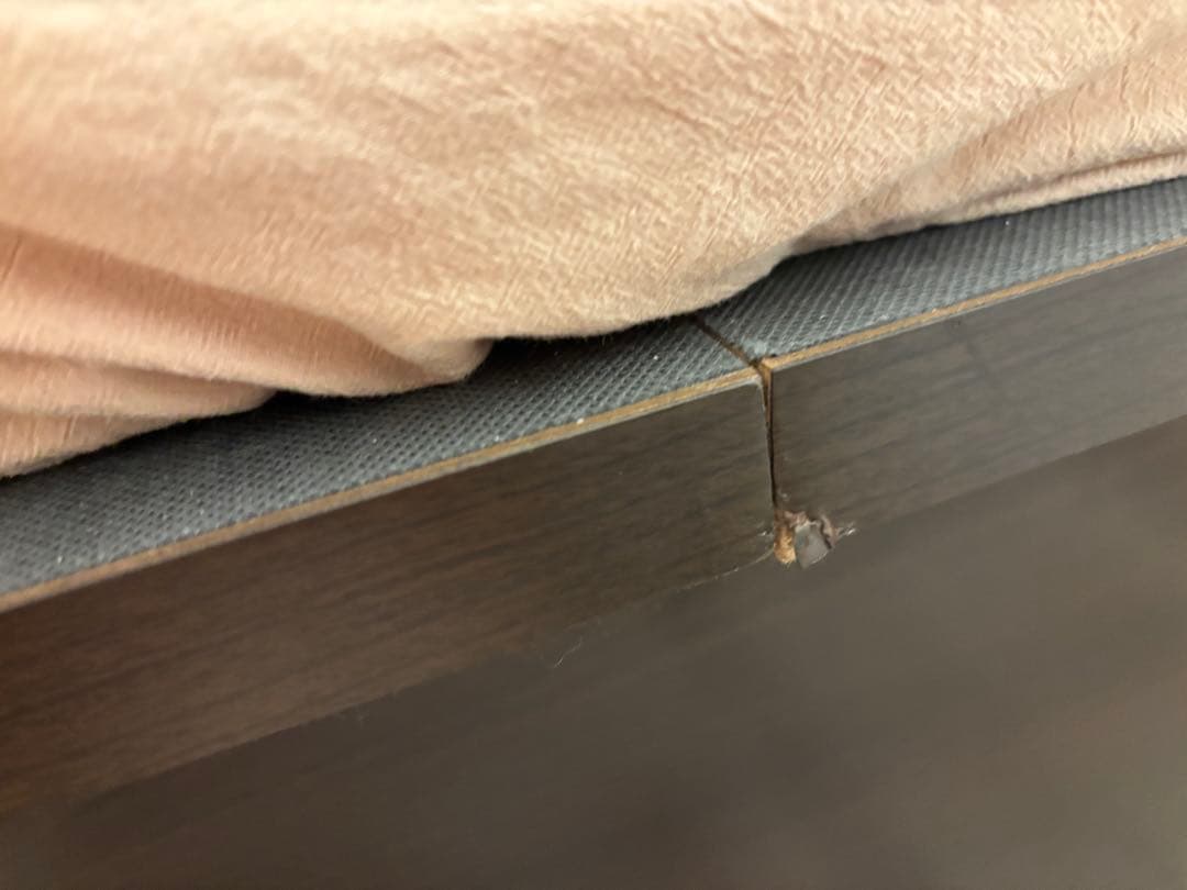 ニトリ　ダブルベッドフレーム(OPグランCヨコ 深型/DBR)