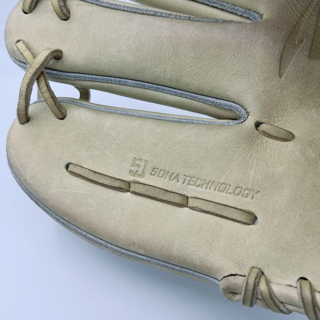 Mizuno Pro 軟式グローブ 22モデル投手用 クリーム色 収納袋付き　左