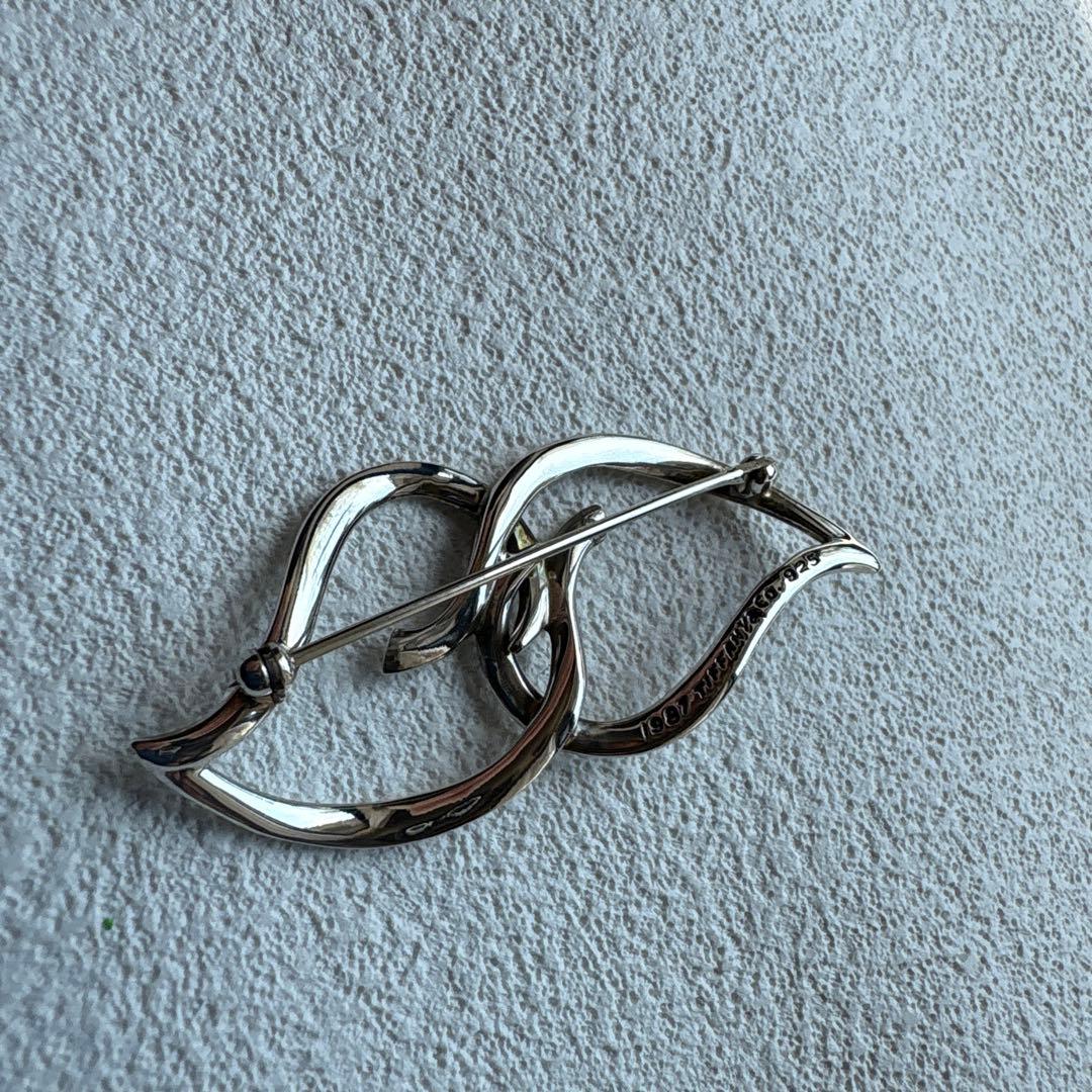 Tiffany broach ティファニーブローチ　ダブルリーフ