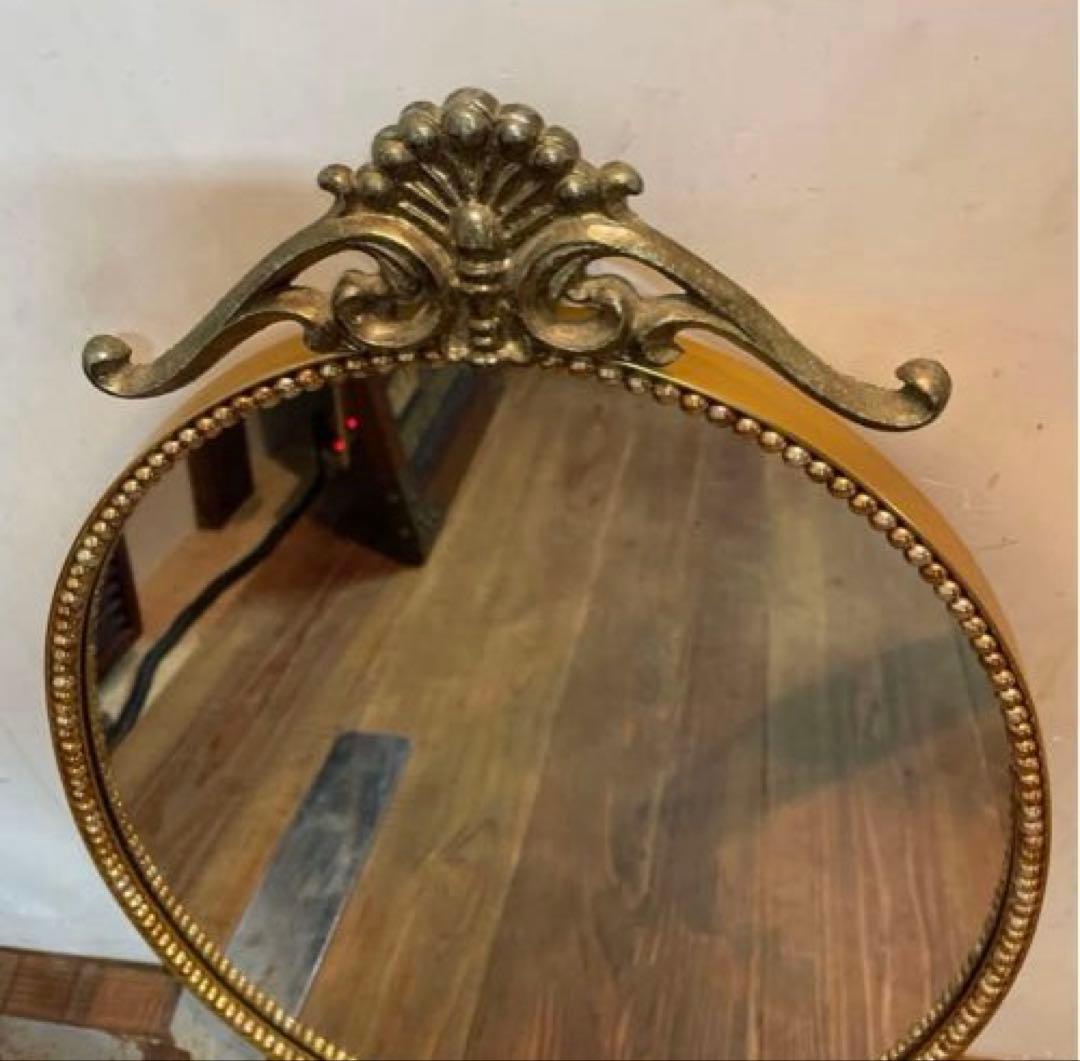 美品　ヴィンテージ　ウォールミラー　壁掛け鏡　雰囲気ある　飾りやすいサイズ