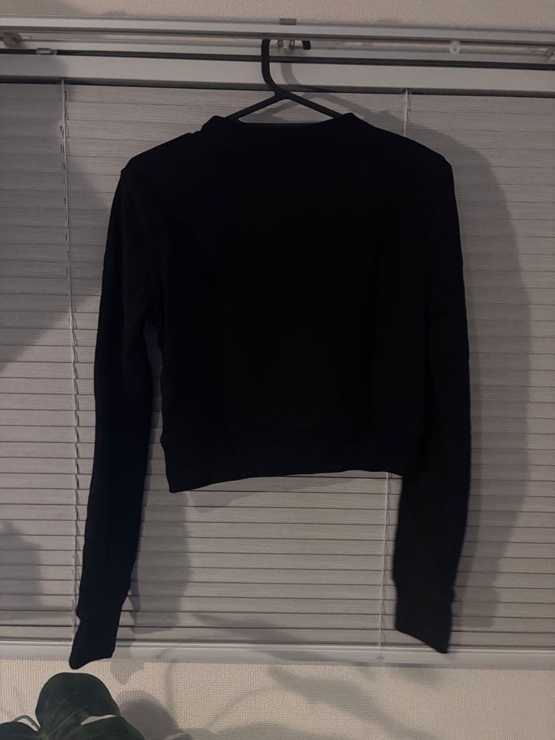 DIESEL クロップドスウェット ブラック