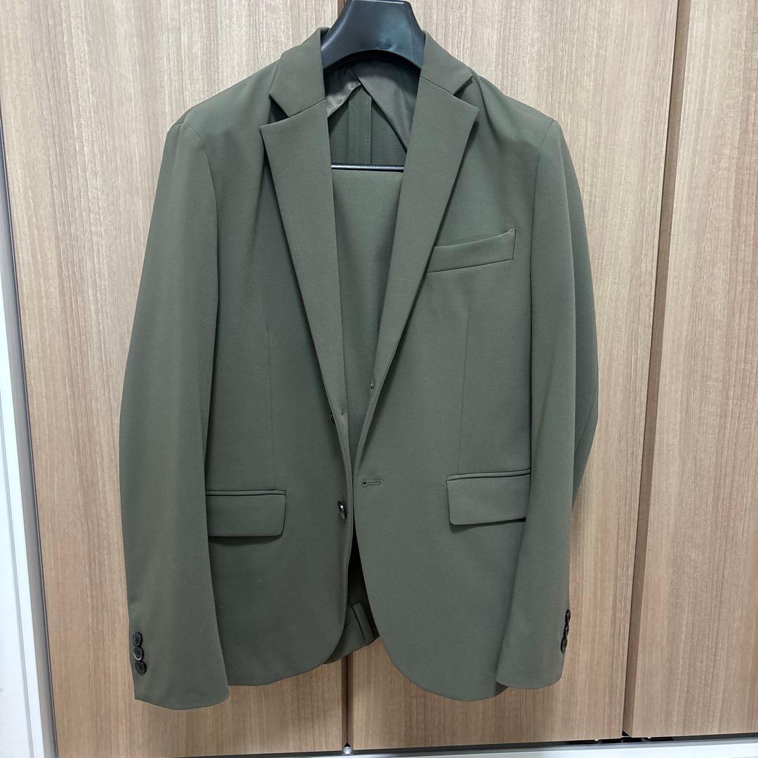 ÉDIFICE オリーブ シングルブレストジャケット