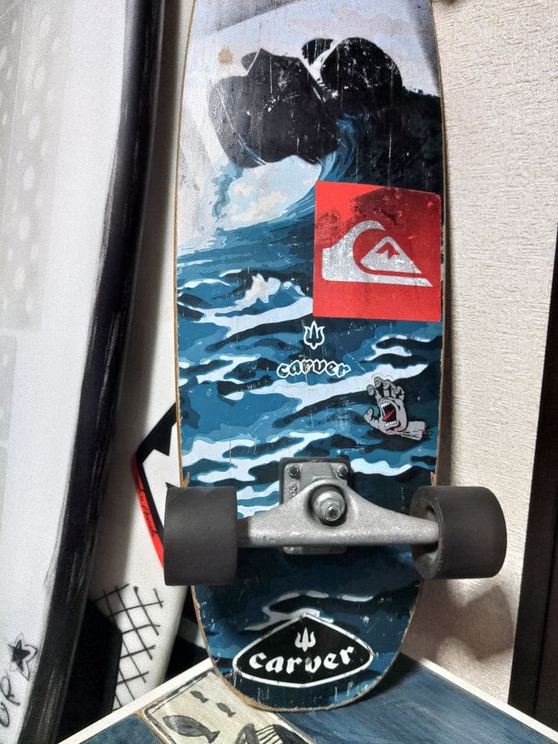 中古　Carver スケートボード　サーフィン　スケボー　波乗り