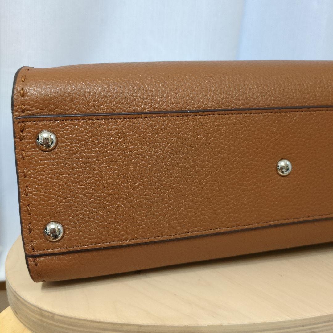 jamuONEHANDLE 2wayレザー ハンドバッグ キャメル